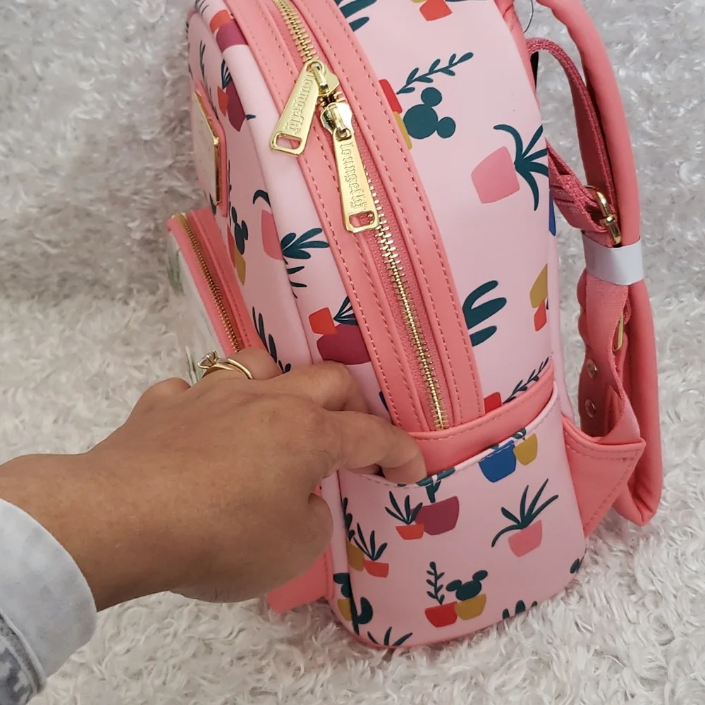 Loungefly Disney Mickey Cactus mini backpack and cardholder